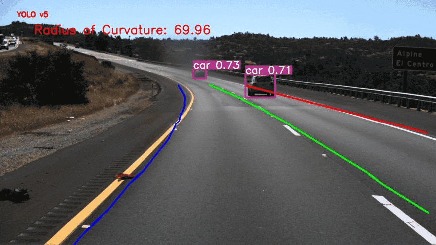 用于自动驾驶的实时车道线检测和智能告警5