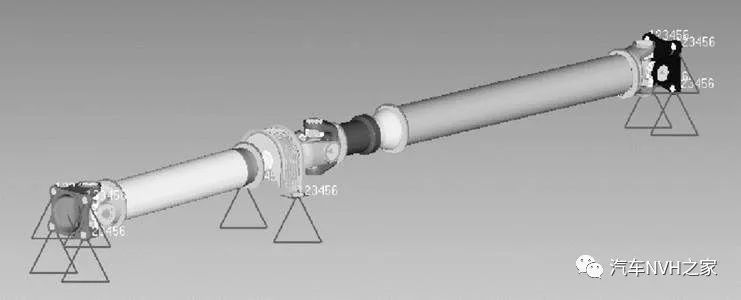 基于Nastran某商用车传动轴NVH模态性能仿真和试验研究5