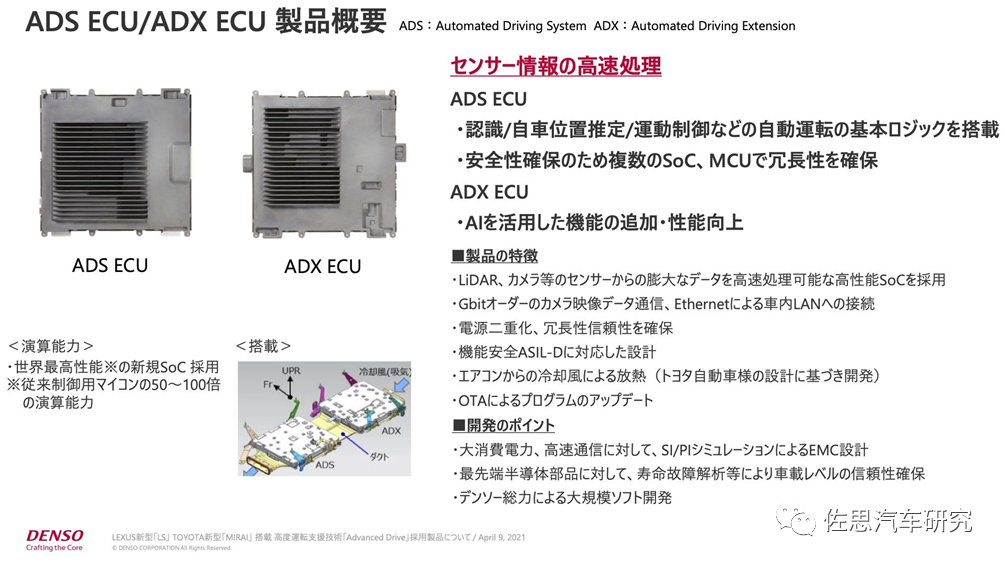 丰田L4级自动驾驶计算平台剖析1