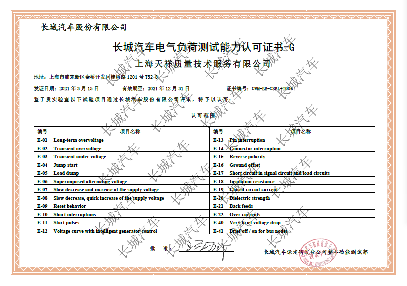 Intertek获得光束汽车第三方实验室资质认可