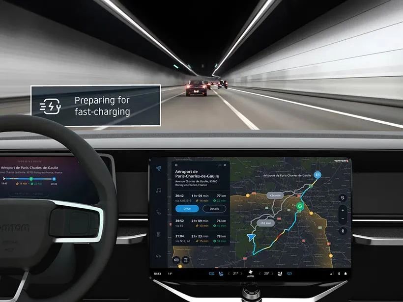 电动车续航里程预测不够准确？TomTom 发布EV组件增强功能助您解决里程焦虑1